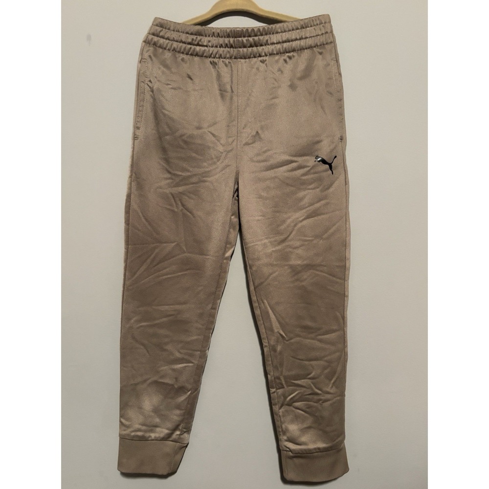 PUMA Boys Gold Fleece Jogger Pants Size 6 Activewear Running Training